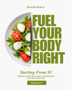 Fuel Your Body Right _ Healthy Food Promo Poster Design